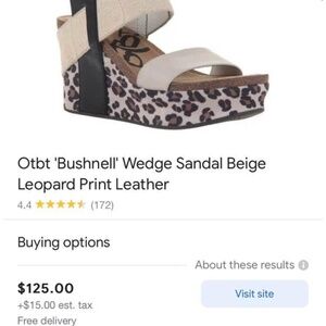 OTBT Leopard wedges